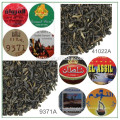 Bio-Label mit grünem Tee
